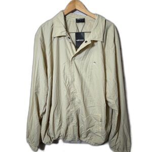The Hundreds Windbreaker Jacket Cream Beige Size 3x NWT street wear casual light